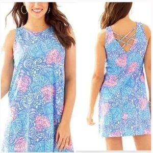 Lilly Pulitzer Kristen Sing Dress in Blue Haven Raising Shell